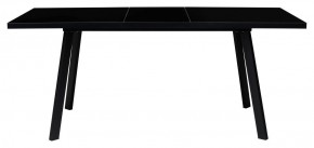 Стол ФИН 120 Черный, стекло/ Черный каркас М-City в Новом Уренгое - novyy-urengoy.ok-mebel.com | фото 1