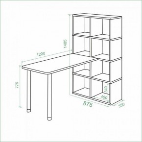 Стол компьютерный Bartolo в Новом Уренгое - novyy-urengoy.ok-mebel.com | фото 3