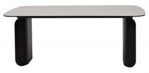 Стол NORD 200 TL-102 Бежевый мрамор, испанская керамика / черный каркас, ®DISAUR в Новом Уренгое - novyy-urengoy.ok-mebel.com | фото 4