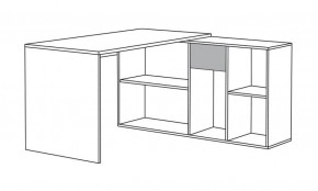 Стол письменный Лайт 03.245 F (белый) в Новом Уренгое - novyy-urengoy.ok-mebel.com | фото 3