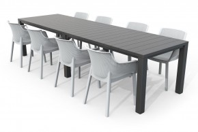 Стол раскладной Джули (Julie Double table 2 configurations) Графит в Новом Уренгое - novyy-urengoy.ok-mebel.com | фото 7