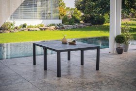 Стол раскладной Джули (Julie Double table 2 configurations) Графит в Новом Уренгое - novyy-urengoy.ok-mebel.com | фото 2