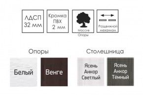 Стол раскладной Ялта-2 (опоры массив резной) в Новом Уренгое - novyy-urengoy.ok-mebel.com | фото 4