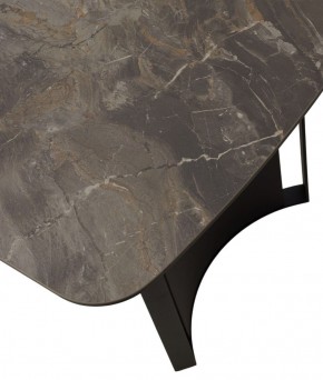 Стол RASMUS 160 KL-80 Серый мрамор, итальянская керамика / черный каркас, ®DISAUR в Новом Уренгое - novyy-urengoy.ok-mebel.com | фото 9