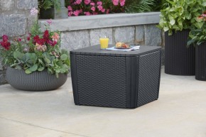 Стол-сундук Лузон Плюс (Luzon Plus Flat Wicker), графит в Новом Уренгое - novyy-urengoy.ok-mebel.com | фото