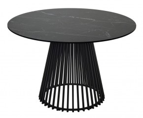 Стол TERNI 120 MATT BLACK MARBLE SOLID CERAMIC Черный мрамор матовый, керамика /Черн.каркас, ®DISAUR в Новом Уренгое - novyy-urengoy.ok-mebel.com | фото 8