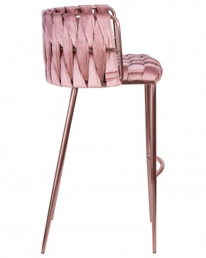 Стул барный DOBRIN EMMA ROSE GOLD, розовый велюр (VF-10) в Новом Уренгое - novyy-urengoy.ok-mebel.com | фото 3