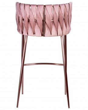 Стул барный DOBRIN EMMA ROSE GOLD, розовый велюр (VF-10) в Новом Уренгое - novyy-urengoy.ok-mebel.com | фото 5