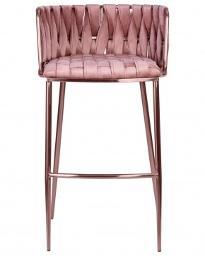 Стул барный DOBRIN EMMA ROSE GOLD, розовый велюр (VF-10) в Новом Уренгое - novyy-urengoy.ok-mebel.com | фото 6