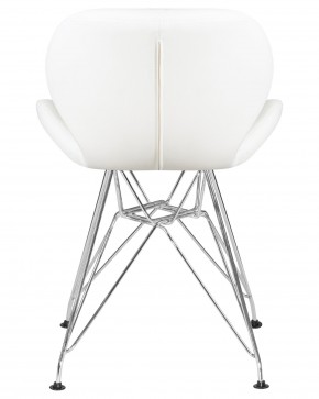 Стул обеденный DOBRIN BUTTERFLY CHROME, ножки хром, цвет белый в Новом Уренгое - novyy-urengoy.ok-mebel.com | фото 5
