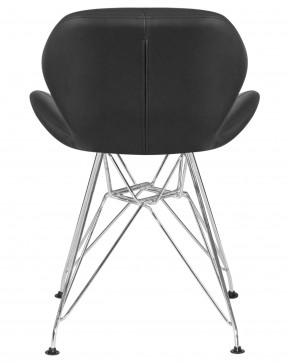 Стул обеденный DOBRIN BUTTERFLY CHROME, ножки хром, цвет чёрный в Новом Уренгое - novyy-urengoy.ok-mebel.com | фото 5