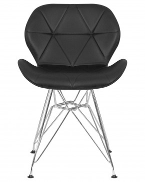Стул обеденный DOBRIN BUTTERFLY CHROME, ножки хром, цвет чёрный в Новом Уренгое - novyy-urengoy.ok-mebel.com | фото 7