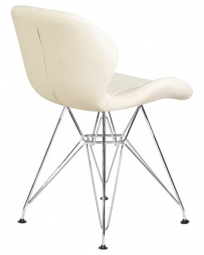 Стул обеденный DOBRIN BUTTERFLY CHROME, ножки хром, цвет кремовый в Новом Уренгое - novyy-urengoy.ok-mebel.com | фото 4