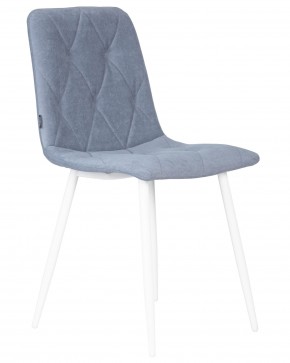 Стул обеденный DOBRIN CHILLY ROMBO, Серо-голубой Simple 26, основание белый в Новом Уренгое - novyy-urengoy.ok-mebel.com | фото 2