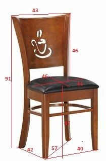 Стул обеденный DOBRIN JERRY, шоколад, чёрный в Новом Уренгое - novyy-urengoy.ok-mebel.com | фото 11