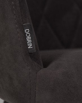Стул обеденный DOBRIN ROBY, ЭМАЛЬ ЧЕРНЫЙ МУАР велюр Catania Espresso в Новом Уренгое - novyy-urengoy.ok-mebel.com | фото 9