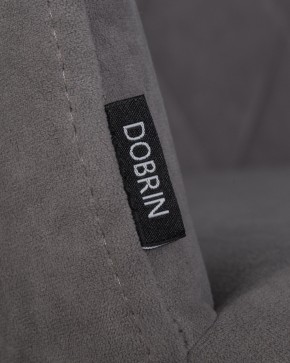 Стул обеденный DOBRIN ROBY, ЭМАЛЬ ЧЕРНЫЙ МУАР велюр Catania Stone в Новом Уренгое - novyy-urengoy.ok-mebel.com | фото 7