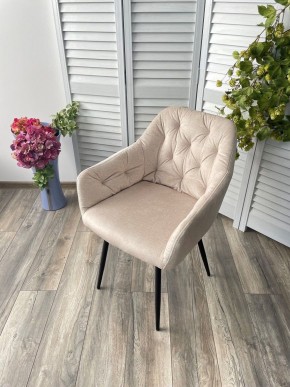 Стул PERU PK6015-06 BEIGE античный бежевый, велюр M-City в Новом Уренгое - novyy-urengoy.ok-mebel.com | фото 3