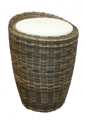 Табурет с местом для хранения LM-1100Rattan, кремовый в Новом Уренгое - novyy-urengoy.ok-mebel.com | фото