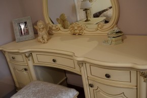Туалетный стол + Зеркало Мона Лиза (крем) в Новом Уренгое - novyy-urengoy.ok-mebel.com | фото 5