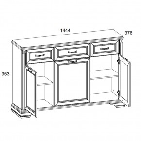 Тумба 3D3S, MONAKO, цвет Сосна винтаж/дуб анкона в Новом Уренгое - novyy-urengoy.ok-mebel.com | фото 2