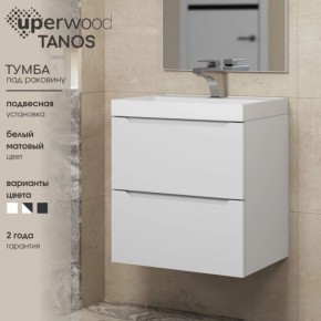 Тумба под раковину Uperwood Tanos 70 см, подвесная, белая матовая в Новом Уренгое - novyy-urengoy.ok-mebel.com | фото 5
