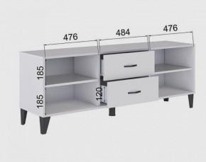 Тумба под ТВ ТВМ-6 (белый) в Новом Уренгое - novyy-urengoy.ok-mebel.com | фото 2