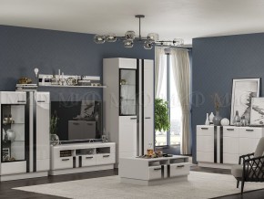 МАГНОЛИЯ Тумба ТВ (Белый глянец/Белый) в Новом Уренгое - novyy-urengoy.ok-mebel.com | фото 3