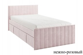 ТВИКС Кровать с ящиками 900 (нежно-розовый) в Новом Уренгое - novyy-urengoy.ok-mebel.com | фото