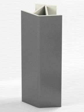 Угловое соединение для цоколя 135 гр. h100 мм (Алюминий, Белый, Черный, Сонома) в Новом Уренгое - novyy-urengoy.ok-mebel.com | фото
