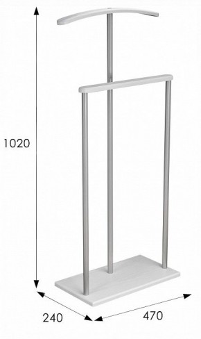 Вешалка для костюма Дэви 1 в Новом Уренгое - novyy-urengoy.ok-mebel.com | фото 6