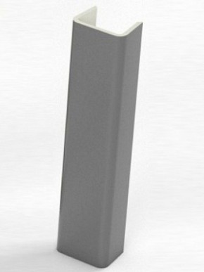 Торцевая заглушка  для цоколя h100 мм (Алюминий, Белый, Черный, Сонома) в Новом Уренгое - novyy-urengoy.ok-mebel.com | фото