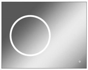 Зеркало Eclipse 90 black с подсветкой Sansa (SE1031Z) в Новом Уренгое - novyy-urengoy.ok-mebel.com | фото